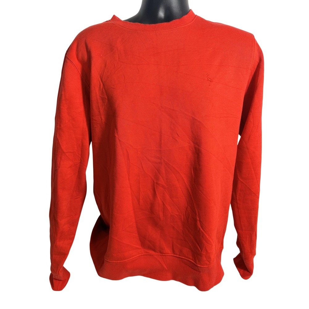 Tailorbyrd Sweatshirt Mens Medium Red Crewneck Pullover Fleece Flamingo Logo
